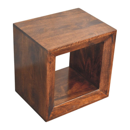 Solis - Open Side Table - Brown