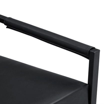Classic Metal Frame Sofa Ergonomically Designed, A Perfect Blend Of Modern And Industrial Styles - Black