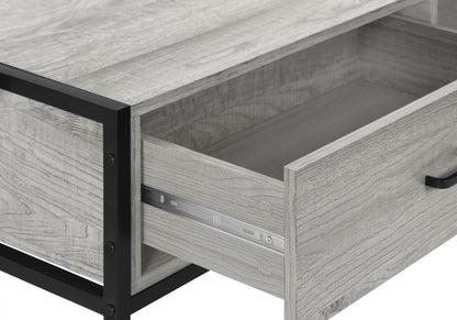 TV Stand, Console, Media Entertainment Center, Storage Drawer, Contemporary & Modern - Gray