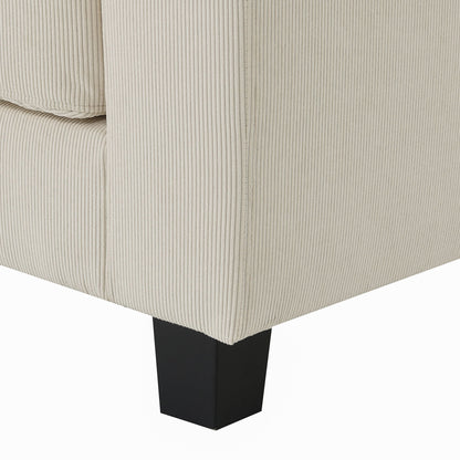 Wide Seat Modular Sectional Bed Sleeper Couch Set With Armrest Pillow 6 Seat, Free Combination Sofa With Ottomans Oversized - Beige