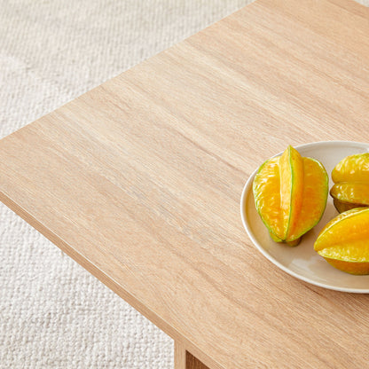 Modern Triangular Support Coffee Table, Lightweight And Stable, Perfectly Integrating Nature And Industry - Light Wood