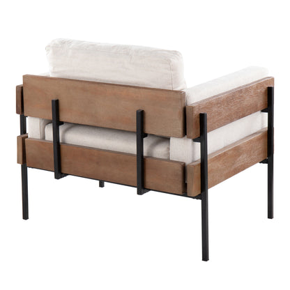 Kari - Farmhouse Chair - Black / Brown / Cream