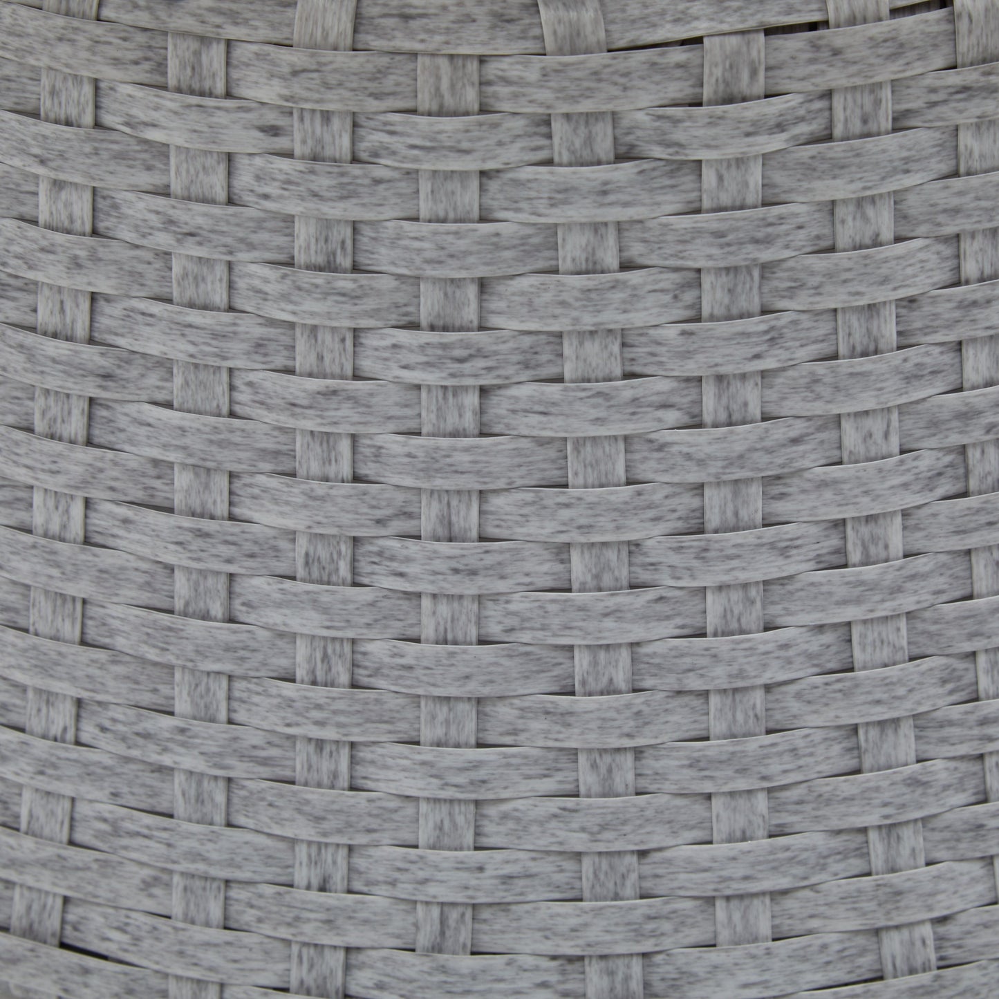 Modern Silver Swivel Wicker Lounge Chair With Xianrattan And Iron Frame, Stylish Round Design - Silver Gray