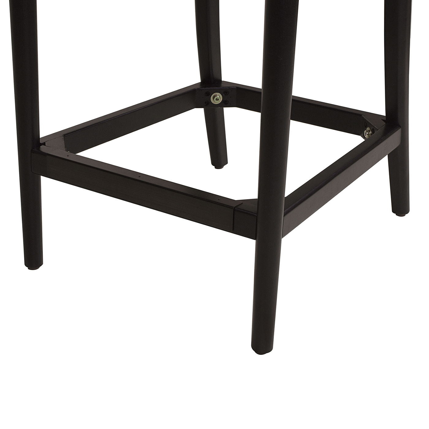Panama - Curved Back Cane Counter Stool (Set of 2) - Ebony Black