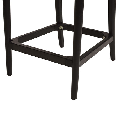 Panama - Curved Back Cane Counter Stool (Set of 2) - Ebony Black