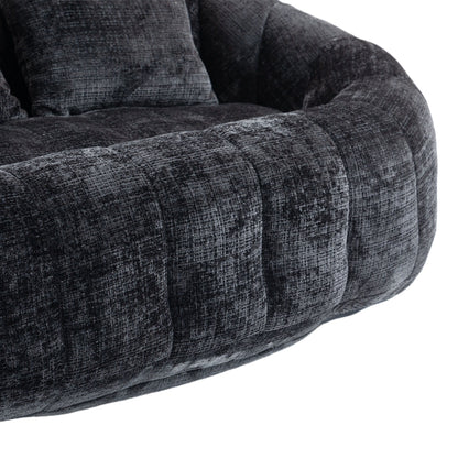 High Back Durable Comfort Bean Bag Sofa Couch For Adults And Kids - Black
