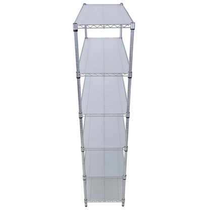6 Tier 6000Lbs Capacity Nsf Metal Shelf Wire Shelving Unit, Heavy Duty Adjustable Storage Rack With Wheels & Shelf Liners For Commercial Grade Utility Steel Storage Rack - Chrome