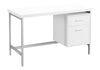 Computer Desk For Home Office, Laptop, Left Right Set - Up, Storage Drawers, Contemporary And Modern - White