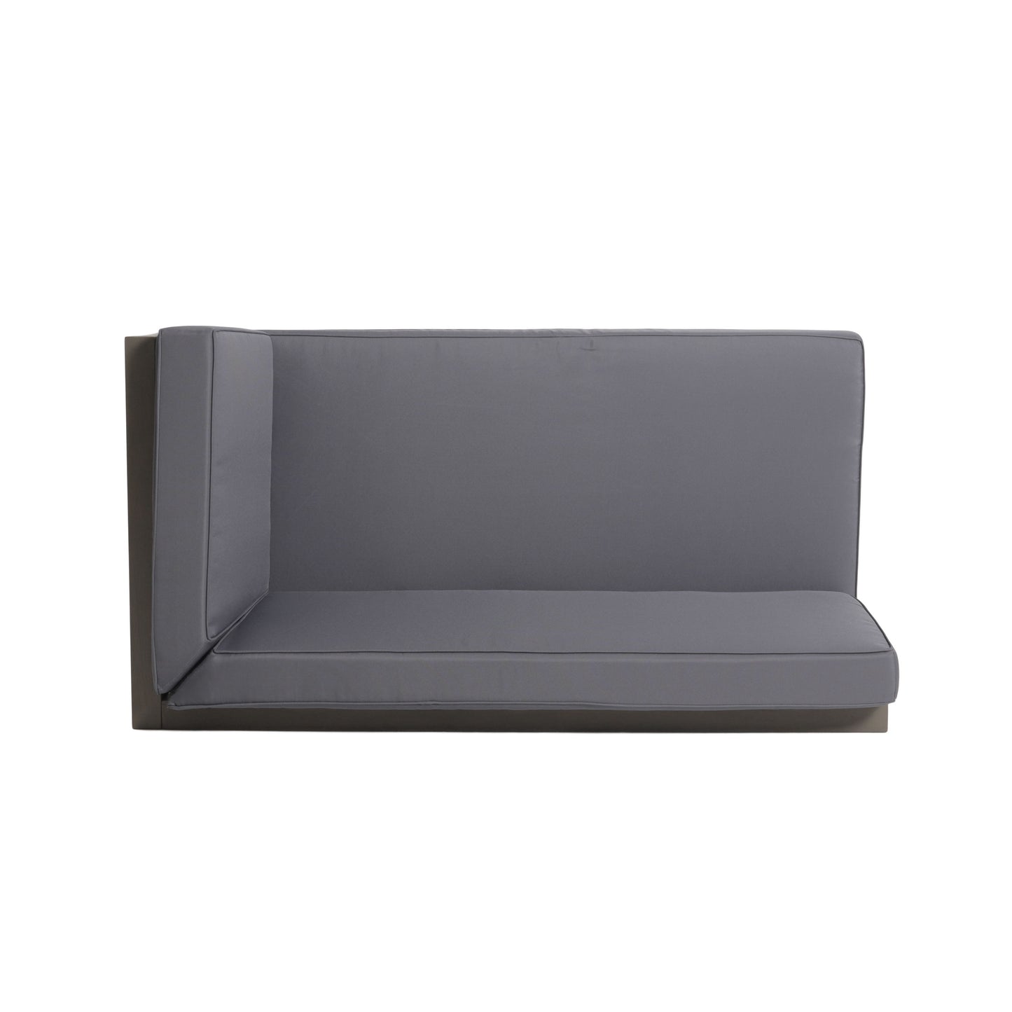 Brava - X Back Right Corner Bench (Set of 2) With Water Resistant Cushions - Dark Gray
