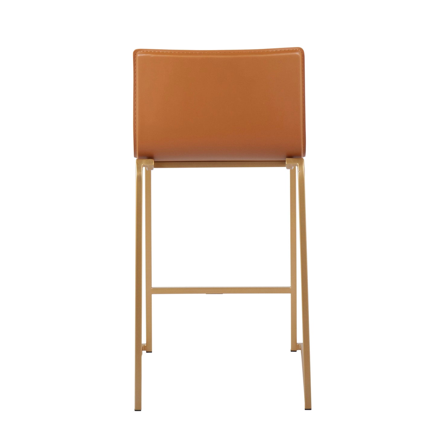 Mara - Contemporary Counter Stool (Set of 2) - Gold / Camel