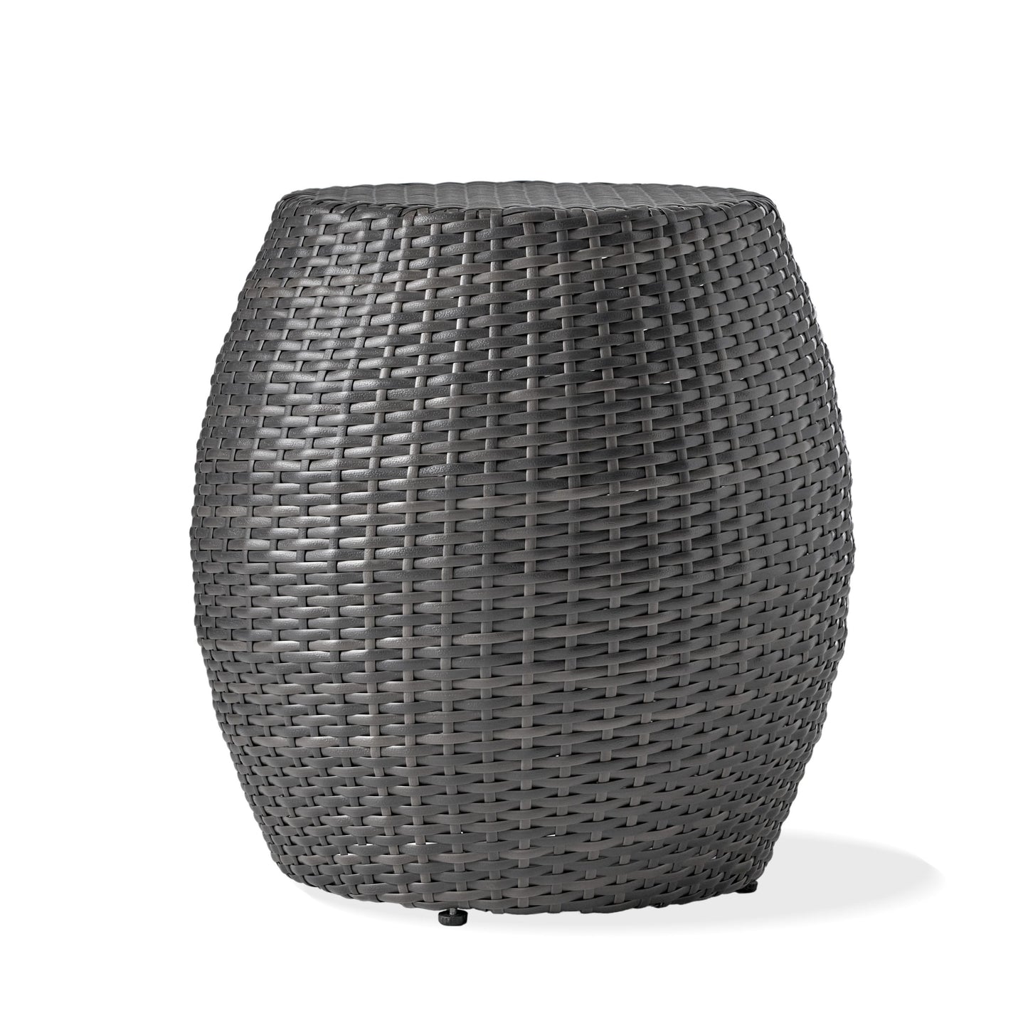 Outdoor Wicker Patio Side Table - Gray