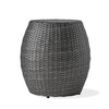 Outdoor Wicker Patio Side Table - Gray