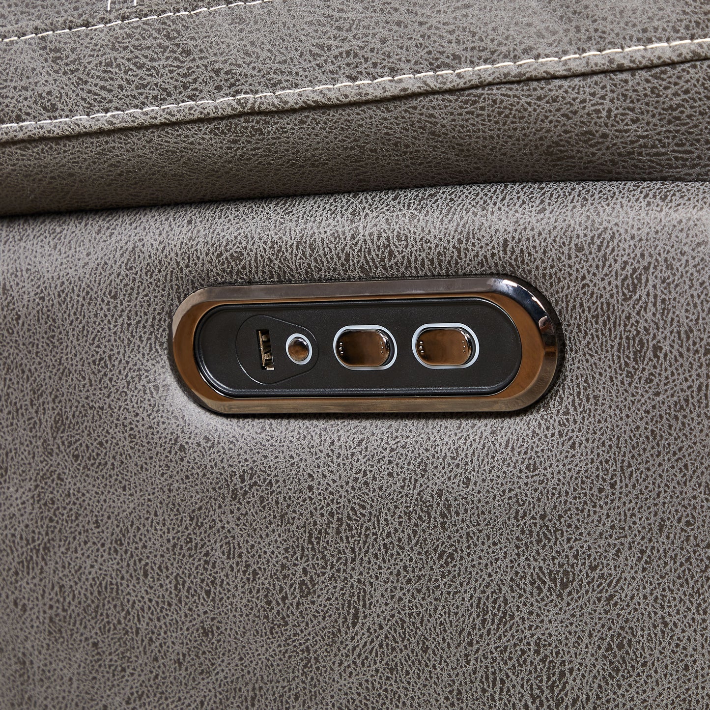 Dual Okin Motor Rocking And 240ÔøΩÔøΩÔøΩÔøΩÔøΩÔøΩÔøΩÔøΩÔøΩÔøΩÔøΩÔøΩÔøΩÔøΩÔøΩ Swivel Single Sofa Seat Recliner Chair Infinite Position, Head Rest With Power Function - Gray