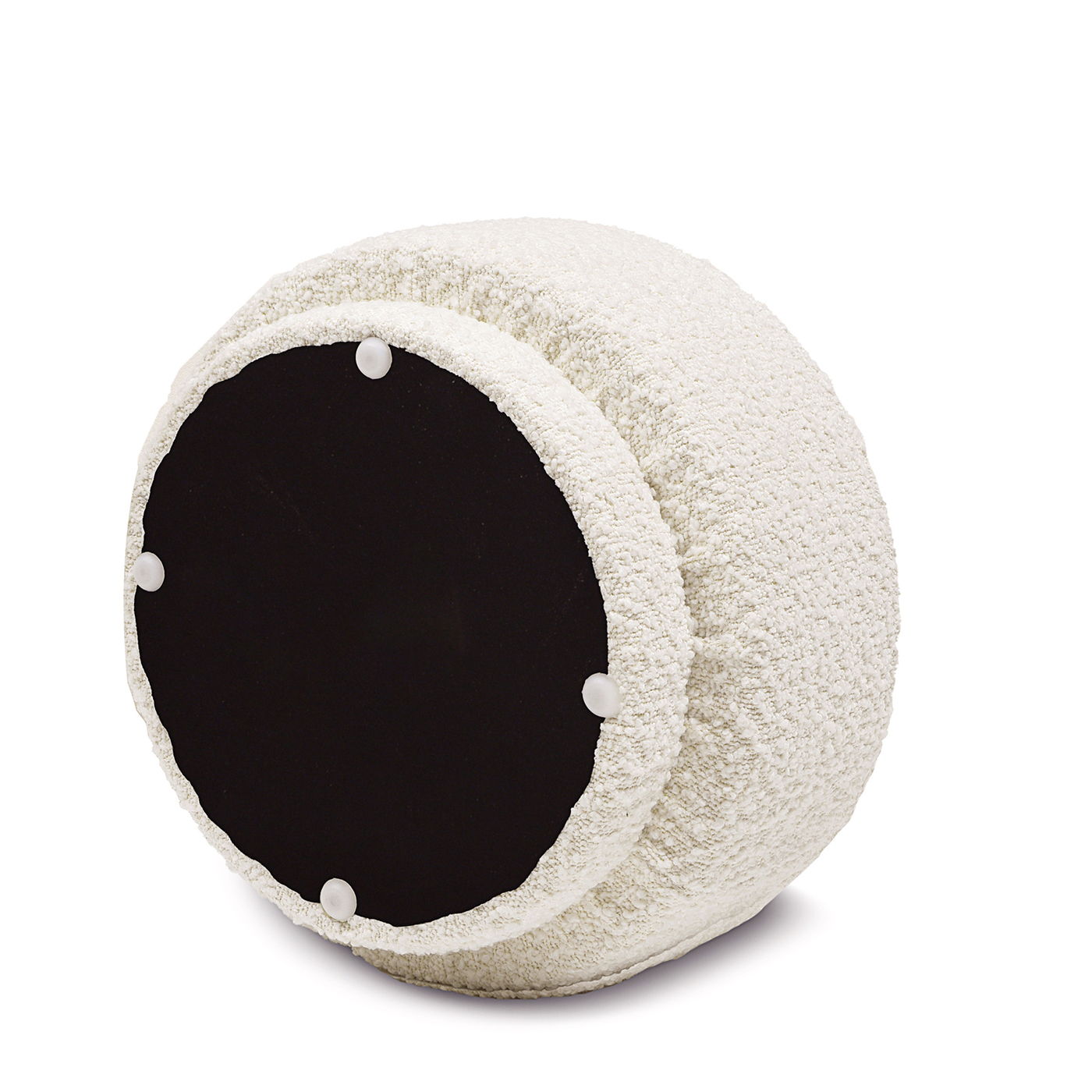 Fuji - Mushroom Footstool Ottoman - Ivory White