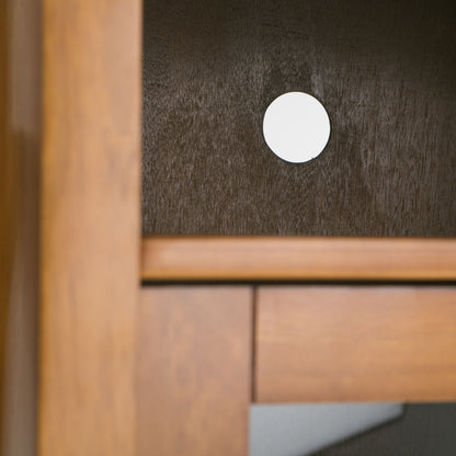 Warm Shaker - Medium Storage Media Cabinet - Light Golden Brown