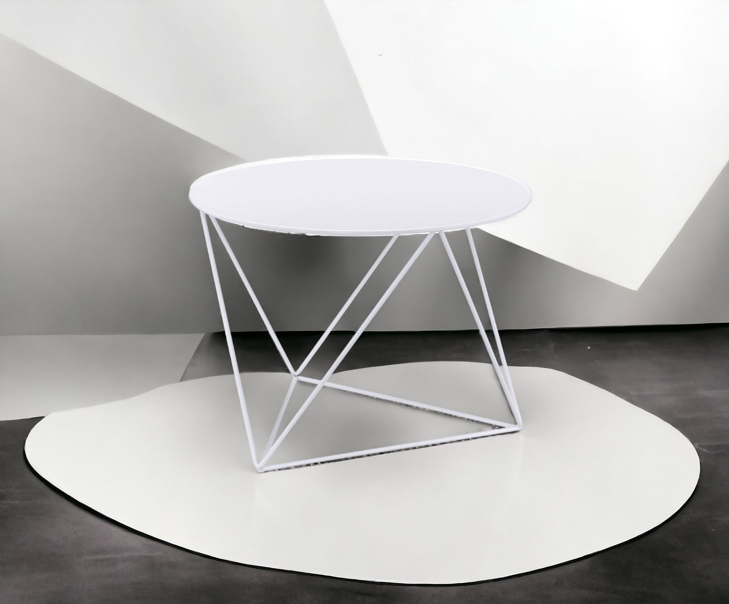 Epidia - Display & Utility Accent Table - White