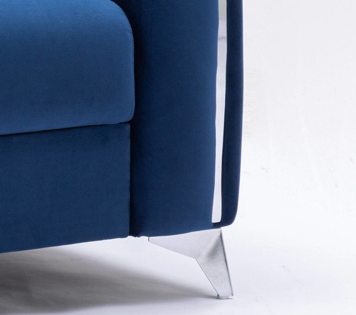 Wenona - Velvet Sofa - Blue