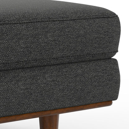 Morrison - Upholstered Sofa And Ottoman Set - Charcoal Gray