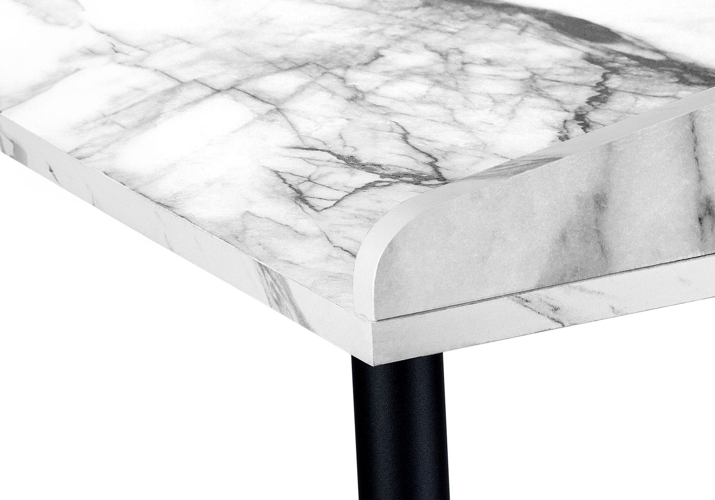 Computer Desk For Home Office, Laptop, Storage Shelves, Versatile Placement - White