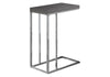 Accent Table, C - Shaped, Stylish Appearance - Gray