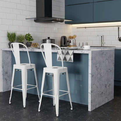 Fletcher - Bar Stool (Set of 2) - White