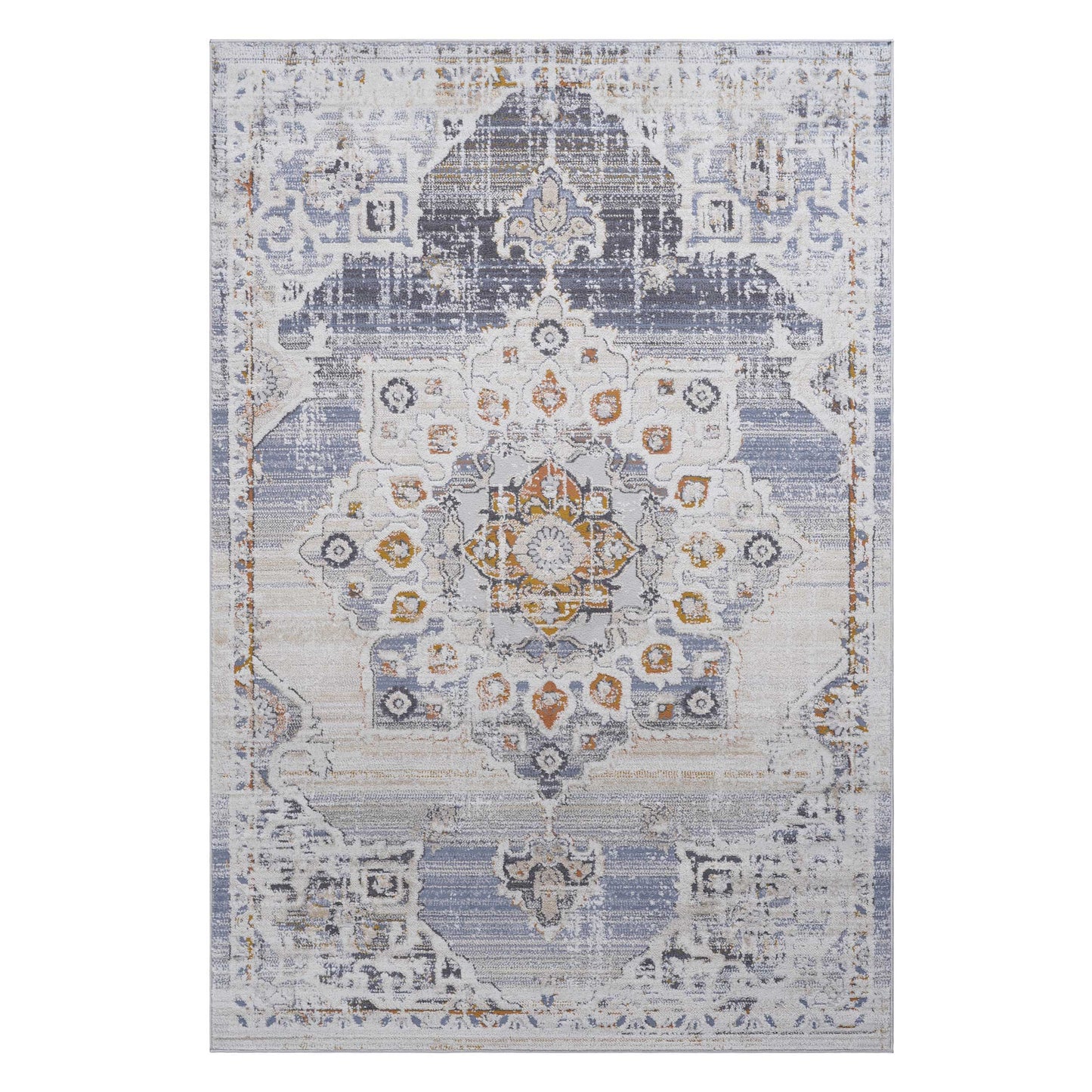 Payas - 2' X 3' Medallion Area Rug - Cream / Gold
