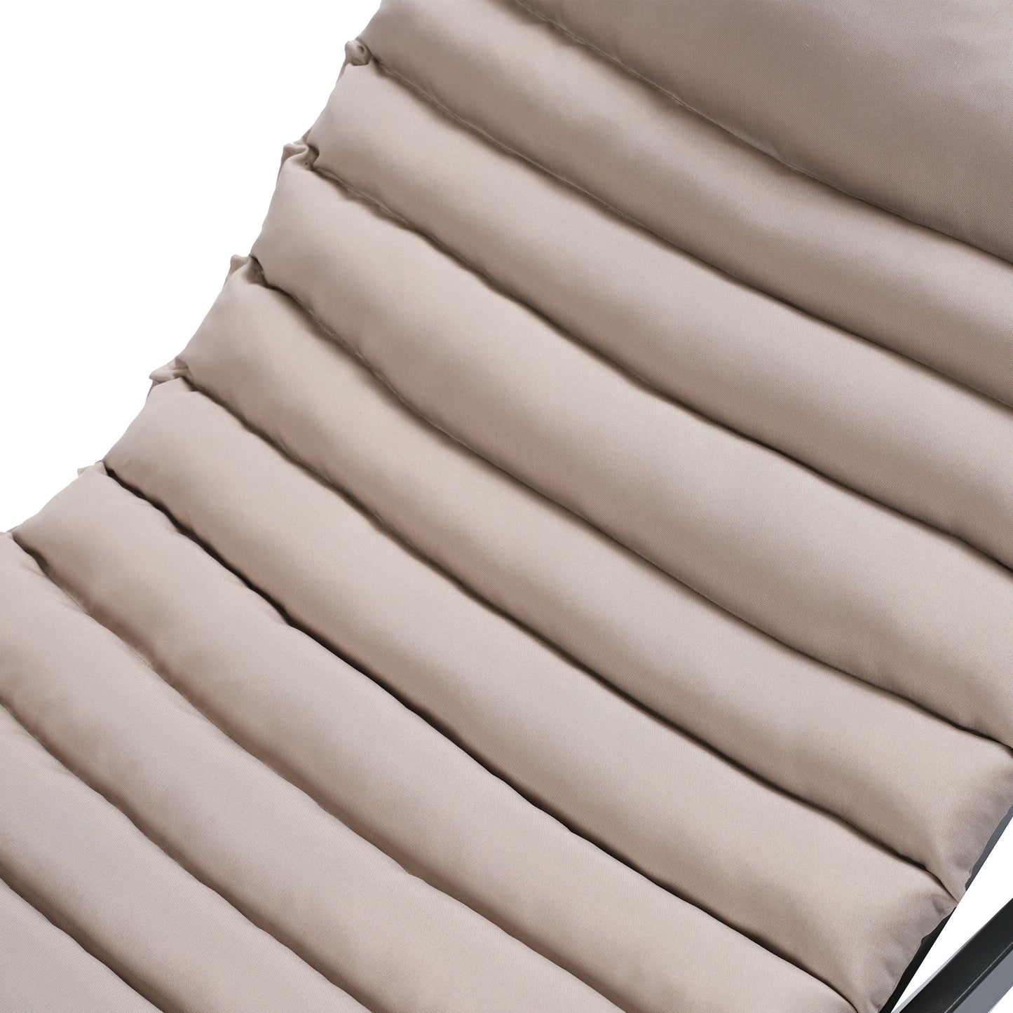 Outdoor Lounge Chair Cushion Replacement Patio Funiture Seat Cushion Chaise Lounge Cushion (Set of 2) - Khaki