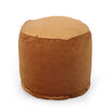 Shimon - Cylinder Pouf Ottoman Floor Cushion - Apricot