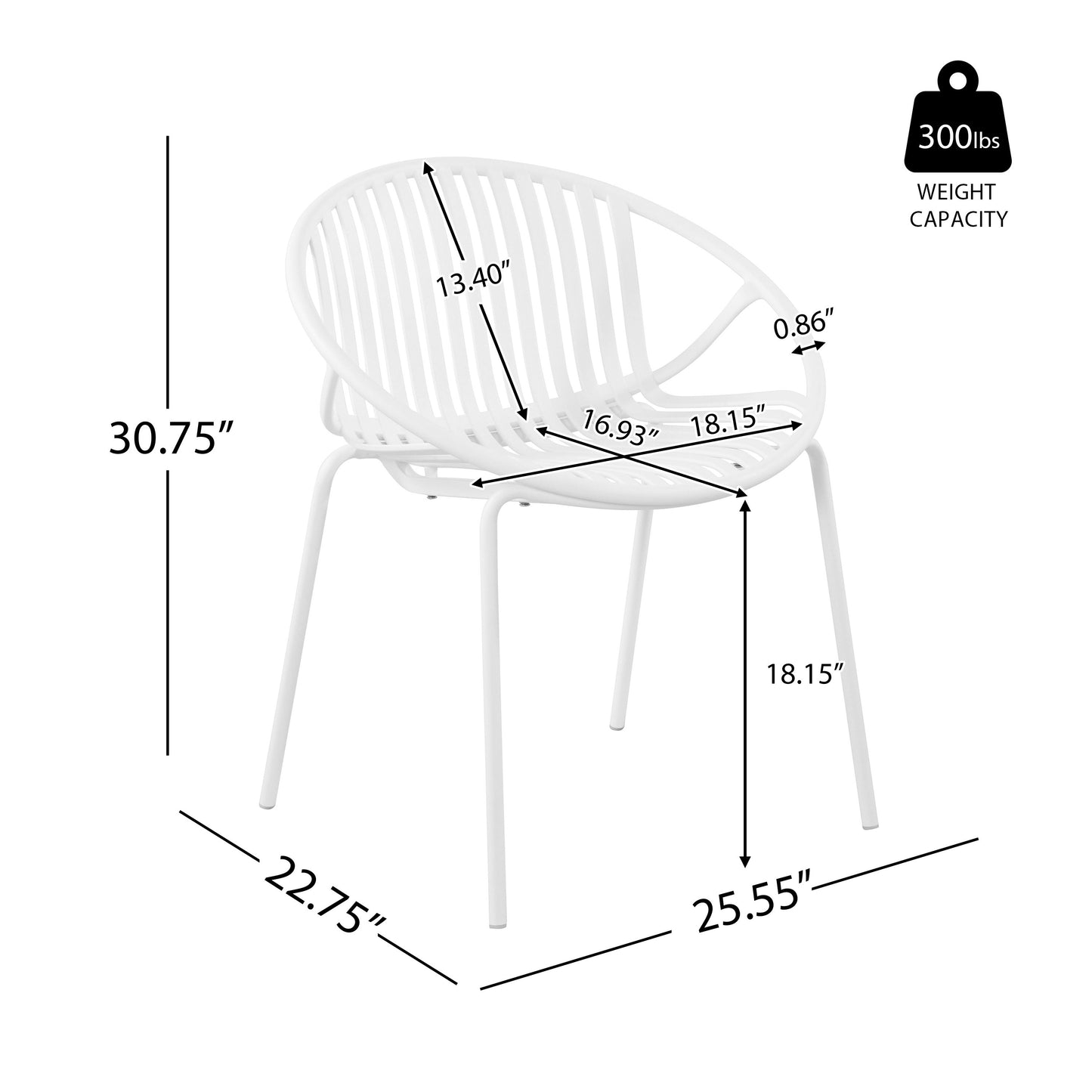 Modern Expandable Outdoor Dining Set With Stackable Chairs - White / Teak
