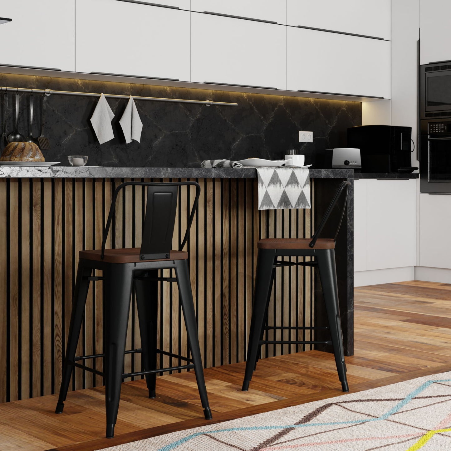 Rayne - Counter Height Stool (Set of 2) - Black
