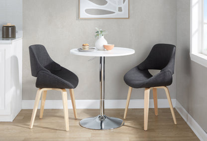 Elia - Contemporary Adjustable Bar Table - White