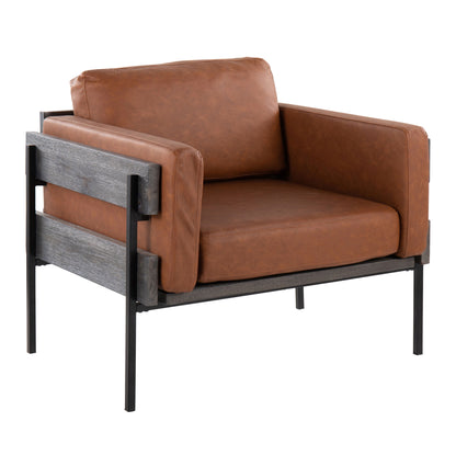 Kari - Farmhouse Chair - Black / Gray / Camel