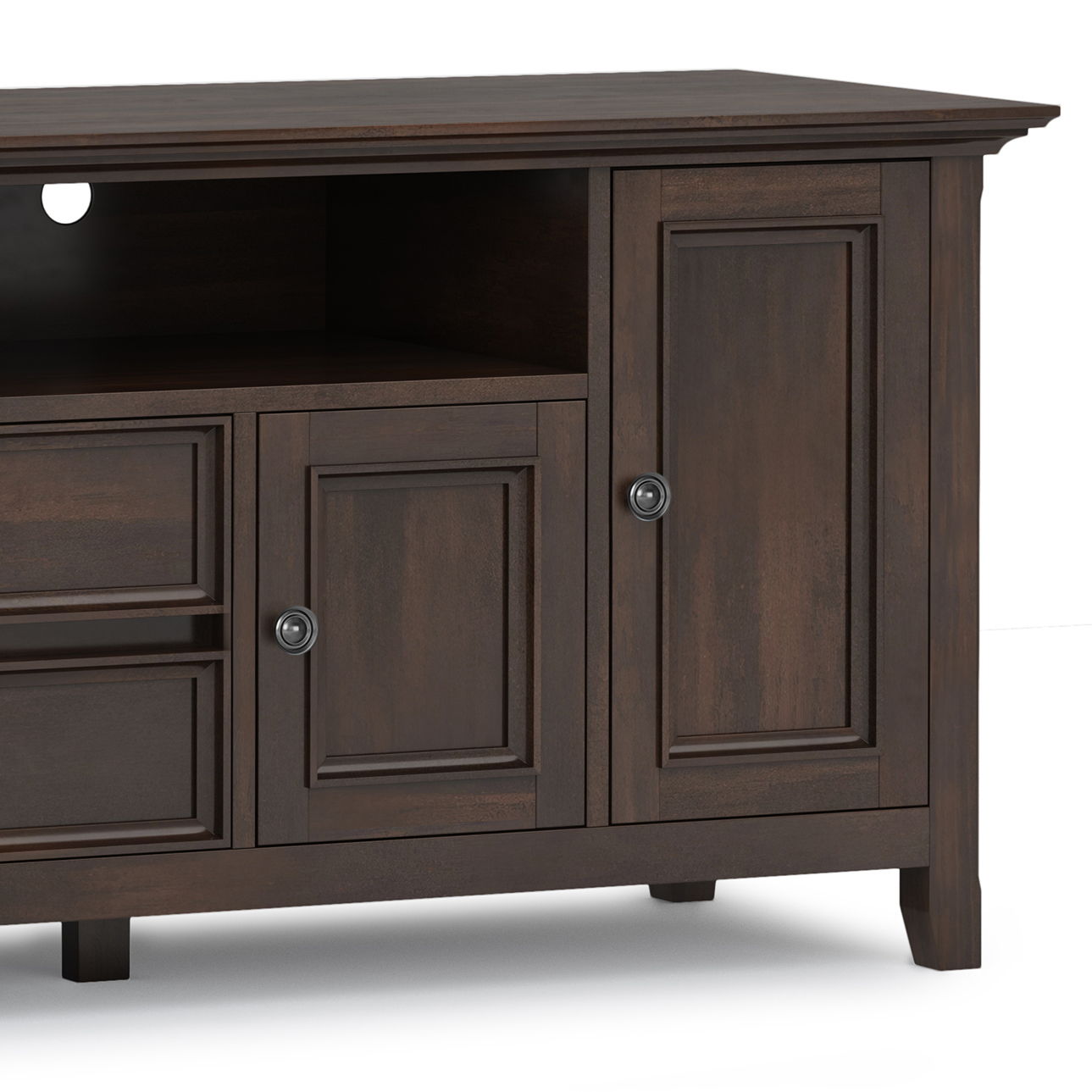 Amherst - Wide TV Media Stand - Brunette Brown