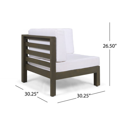 Oana - Left Arm Chair - White