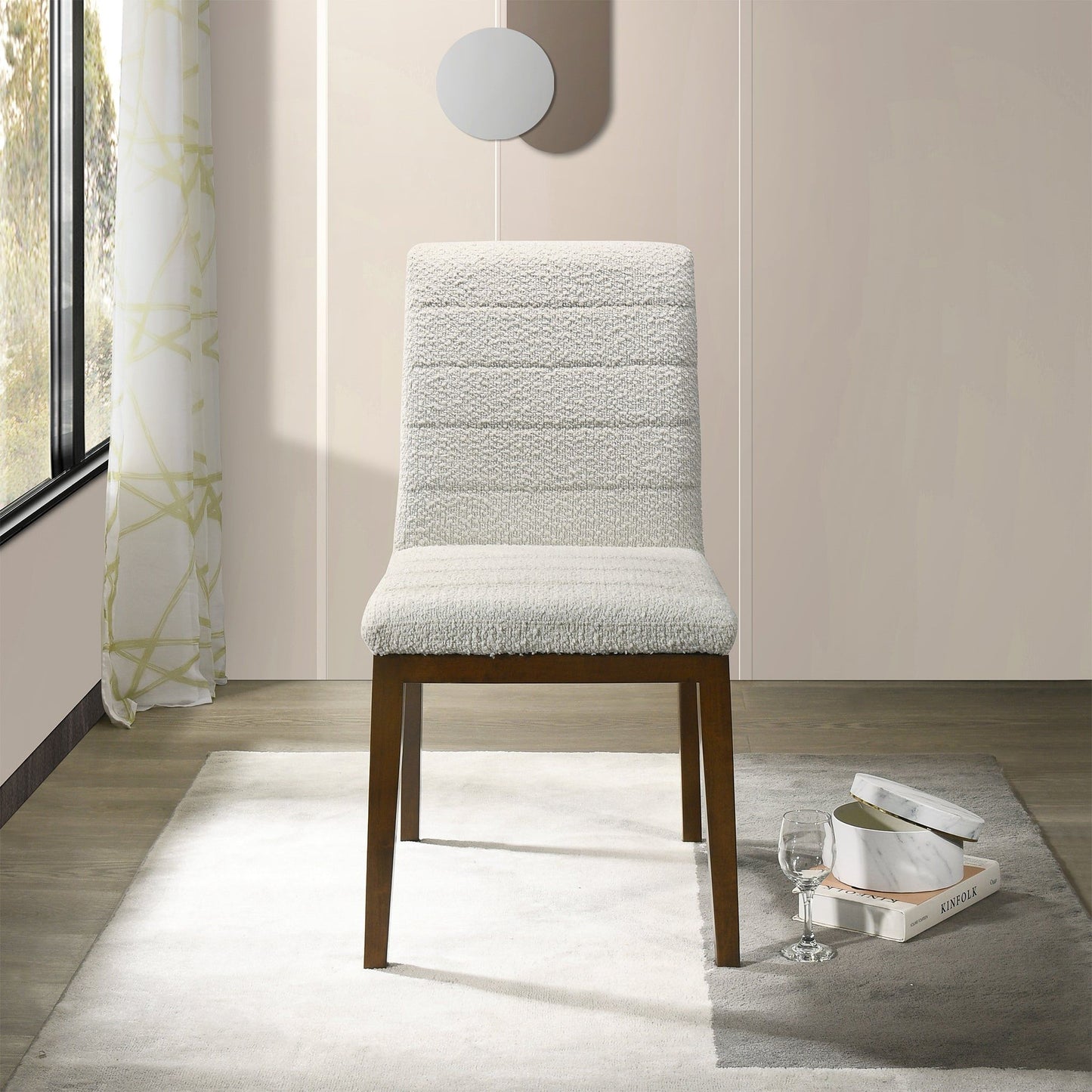 Ines - Dining Chair (Set of 2) - Brown / White
