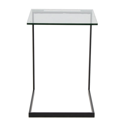 Zenn - Contemporary End Table - Black / Clear
