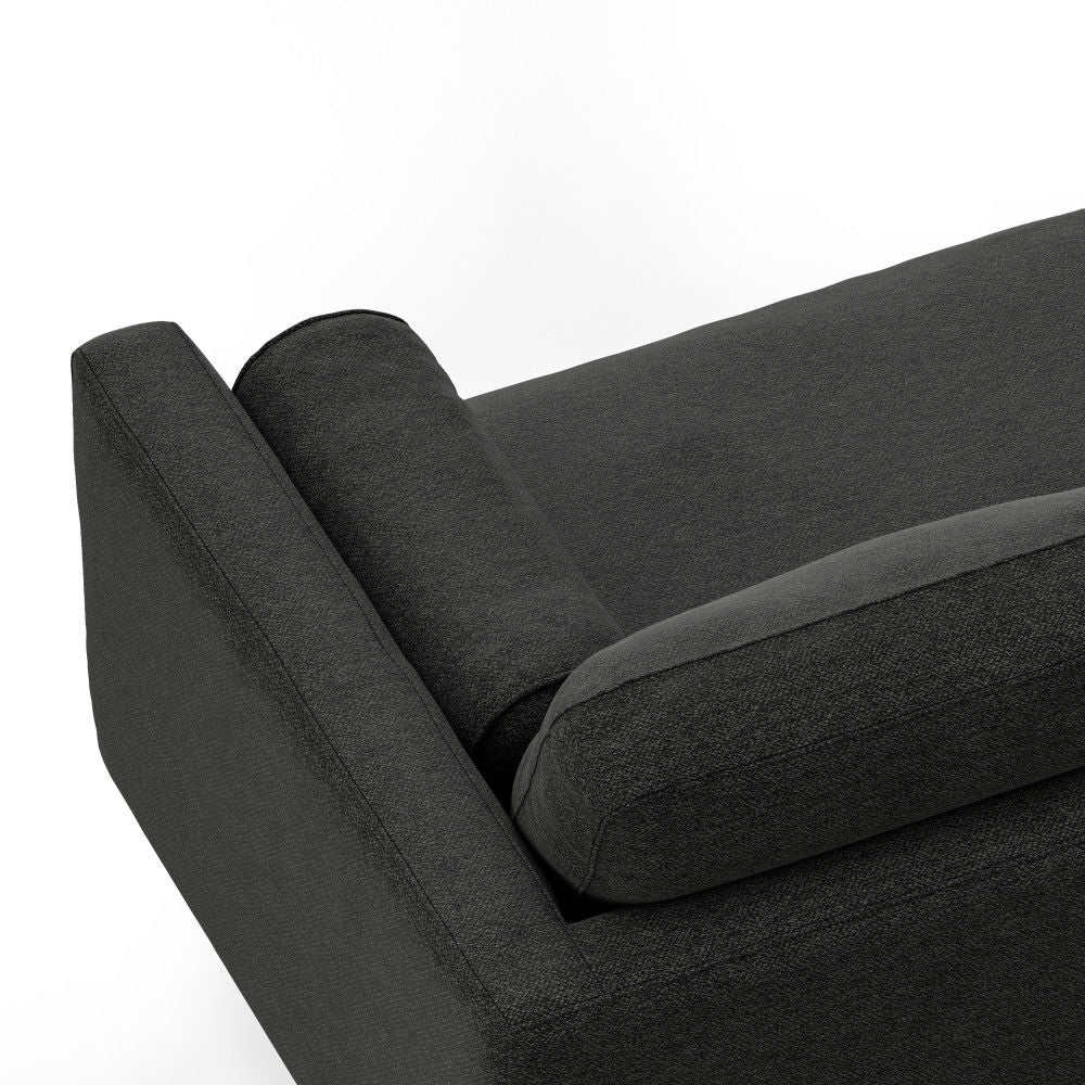 Morrison - Left Sectional Sofa - Charcoal Gray