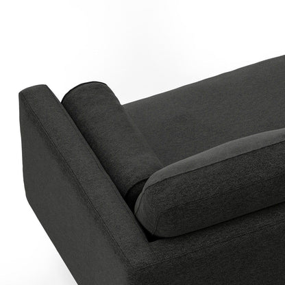 Morrison - Left Sectional Sofa - Charcoal Gray