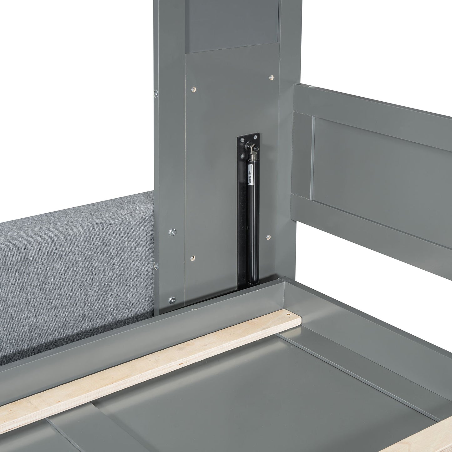 Queen Size Murphy Wall Bed With Sofa - Gray
