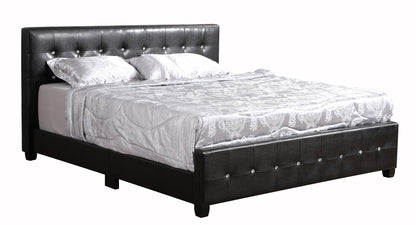 King Bed Stylish Transitional - Black