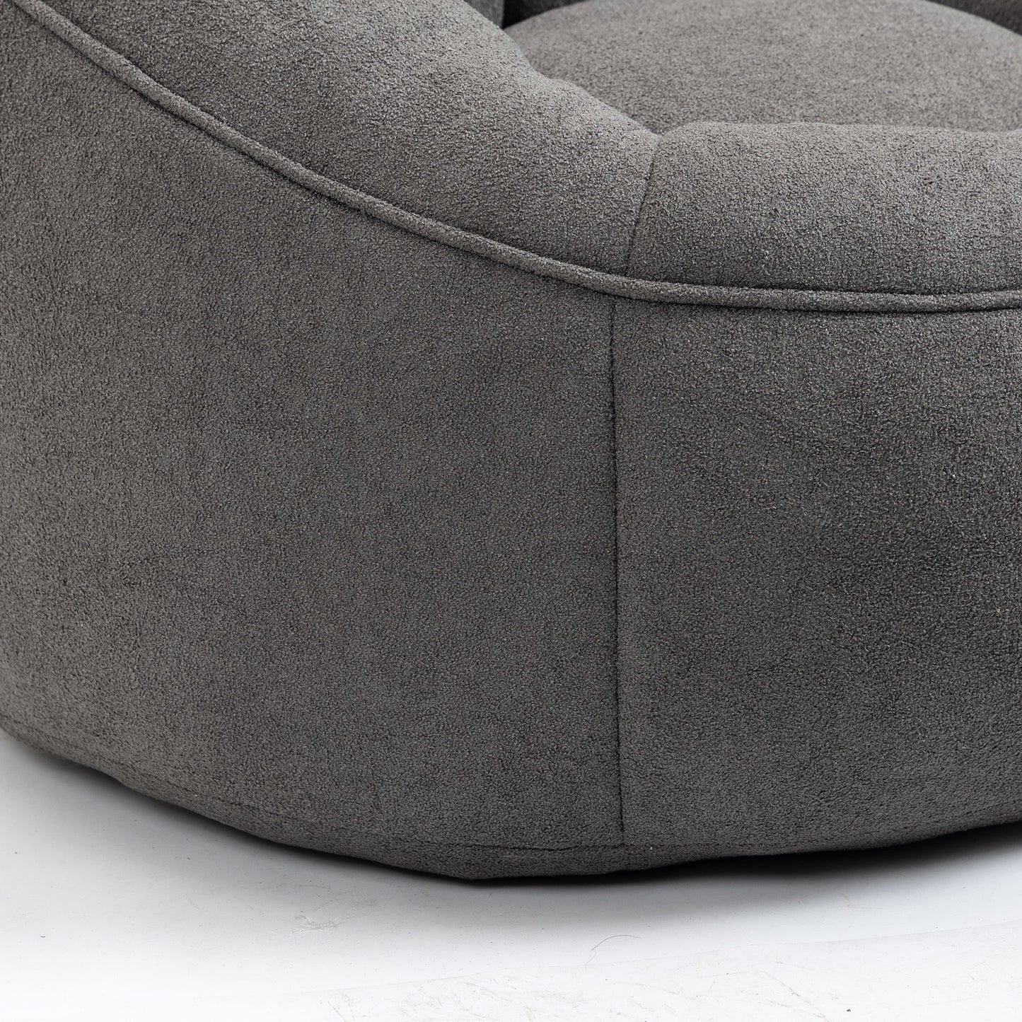 Bedding Bean Bag Sofa Chair High Pressure Foam Bean Bag Chair Adult Material With Padded Foam Padding Compressed Bean Bag With Footrest - Gray
