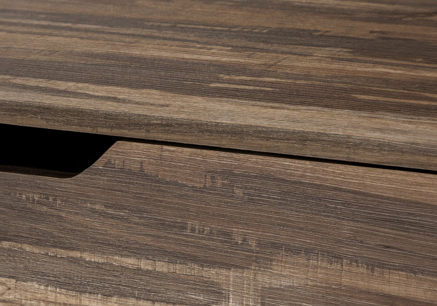 Computer Desk For Home Office, Laptop, Storage Drawers, Contemporary Versatile Placement - Brown