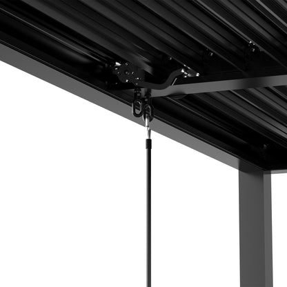 Louver Pergola Frame & Louvers - Black