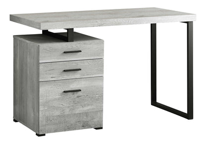 Computer Desk For Home Office, Laptop, Left, Right Set - Up, Storage Drawers - Gray