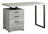 Computer Desk For Home Office, Laptop, Left, Right Set - Up, Storage Drawers - Gray