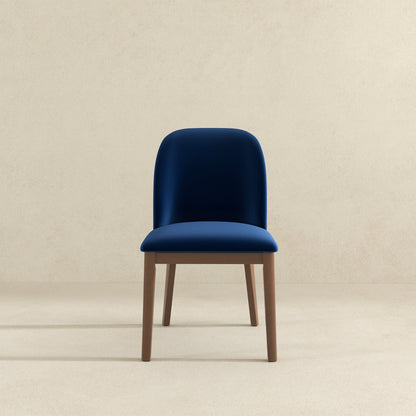 Kaitlyn - Dining Chair (Set of 2) - Brown / Navy Blue