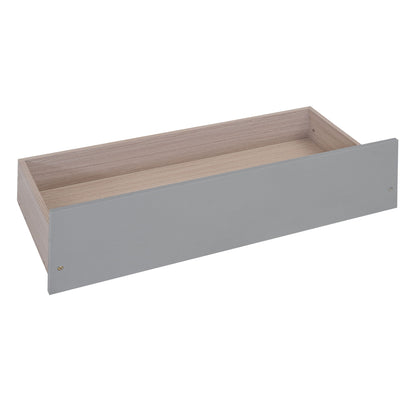 Full Size House Bed With 2 Drawers - Gray