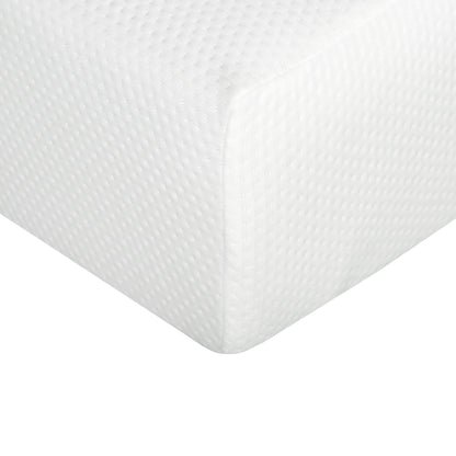 Plush 8" Gel Memory Foam Mattress For Queen Size Bed Polyester Aloe Vera Cover - White