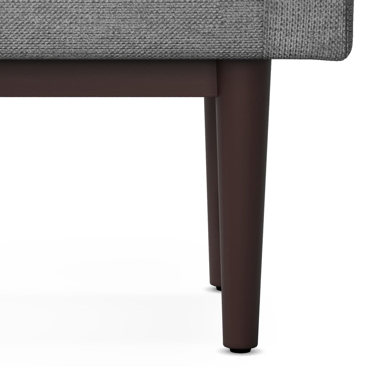 Scott - Small Ottoman Bench - Pewter Gray