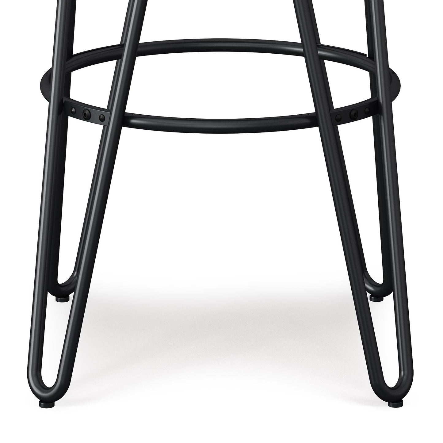 Simeon - Metal Bar Stool With Wood Seat - Natural / Black